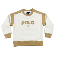 Polo Girls Hailey Printed Sweater Off White