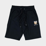 Ben Sherman Mens Happy Bear Fleece Shorts in Black