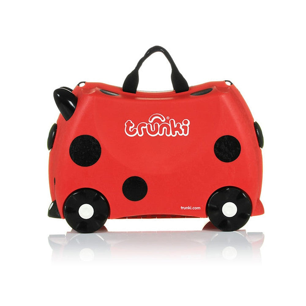 Trunki Kiddies Harley The Ladybug Ride On Suitcase In Red/Black