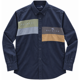 Harmont & Blaine Classic Long Sleeve Button-down Shirt In Navy