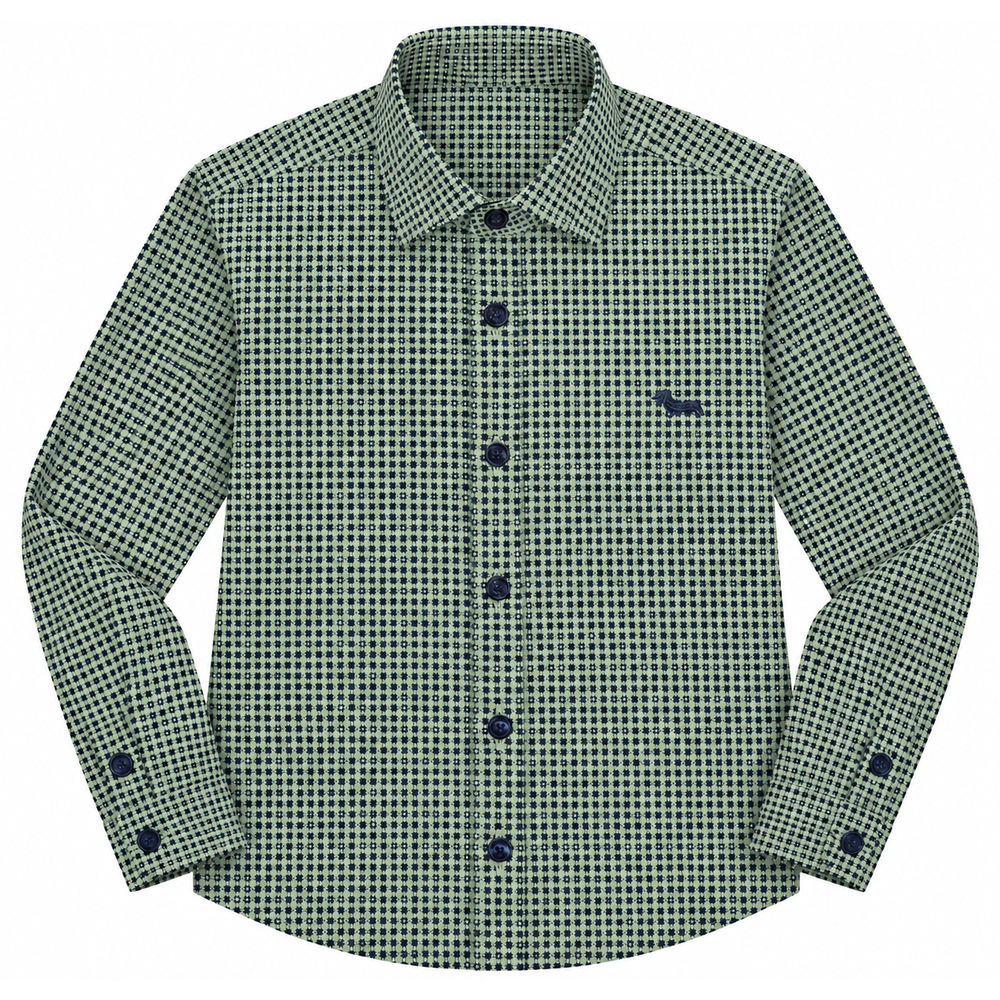 Harmont & Blaine Mens Printed Shirt In Light Sage