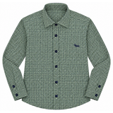 Harmont & Blaine Mens Printed Shirt In Light Sage