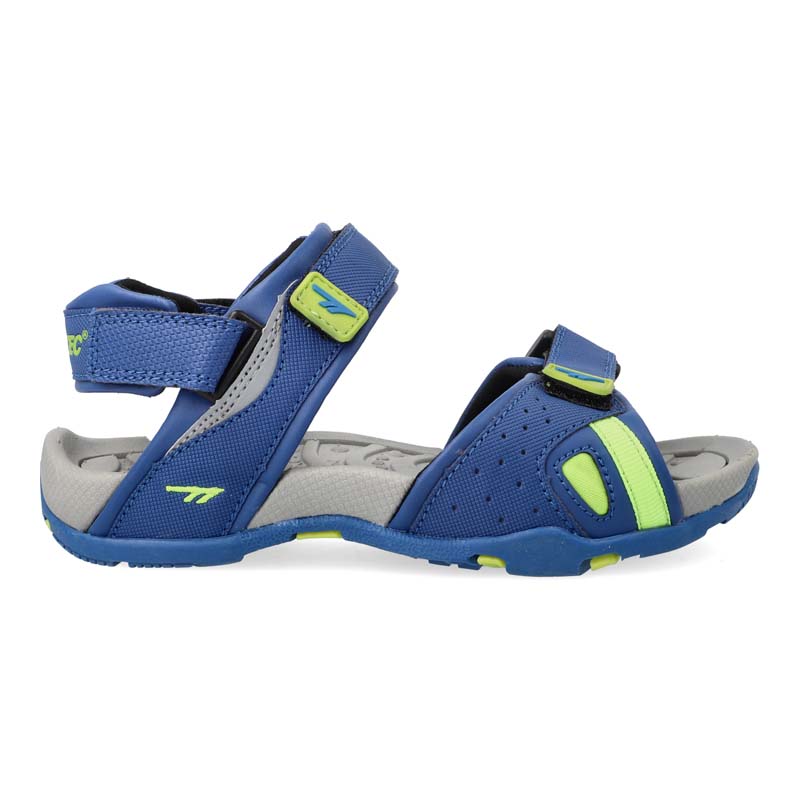 Hi-Tec Boys ULA Junior Sandals In Blue/Lime