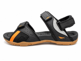 Hi-Tec Mens Ula Sandals In Black & Gold