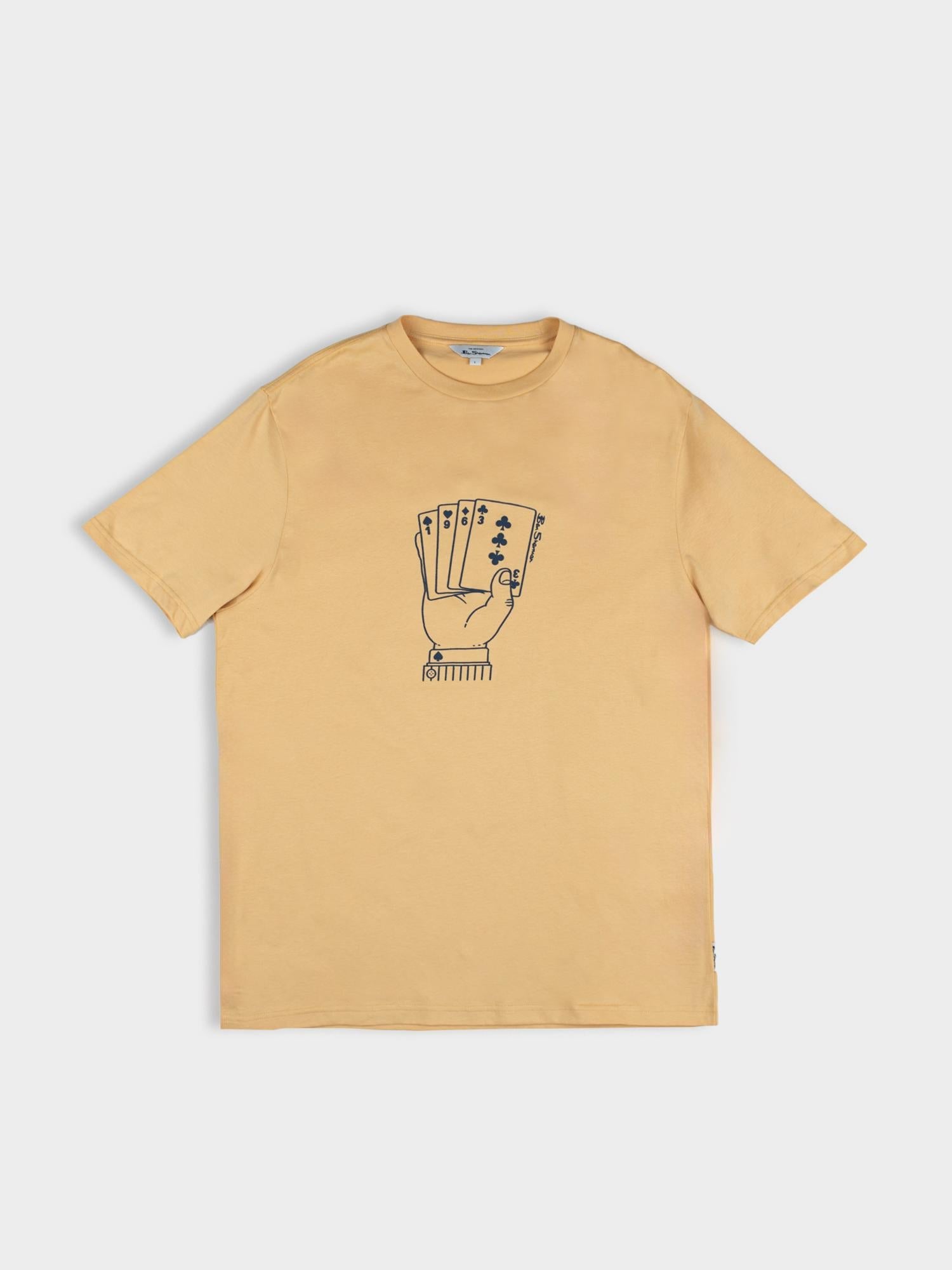 Ben Sherman Mens Hidden Ace T-Shirt In New Wheat