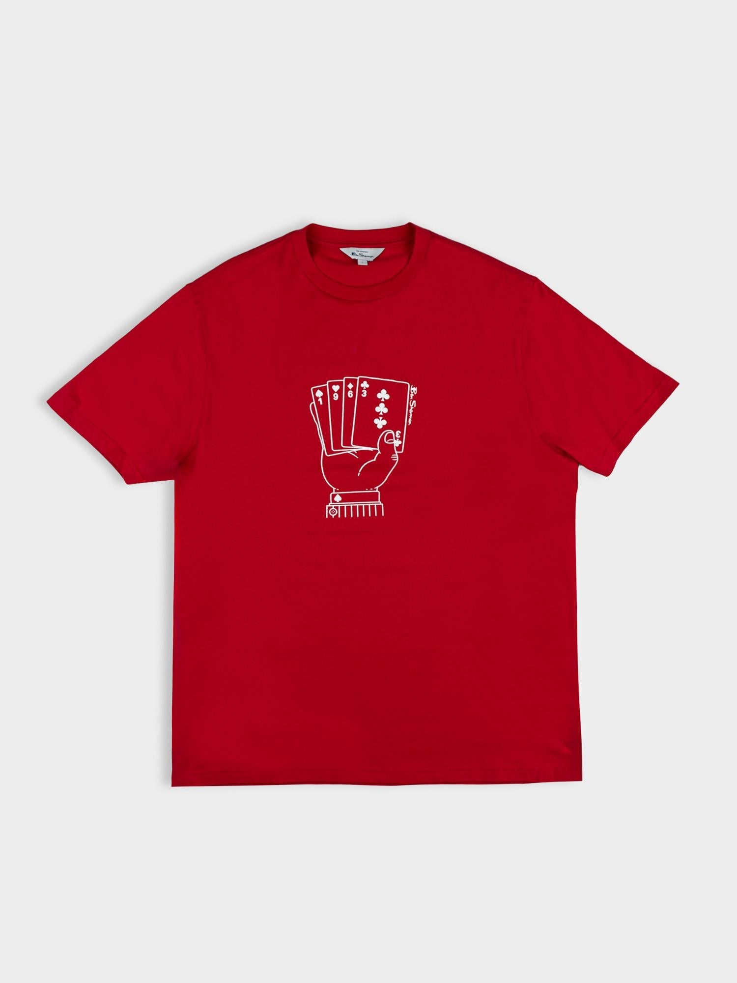 Ben Sherman Mens Hidden Ace T-Shirt In Red