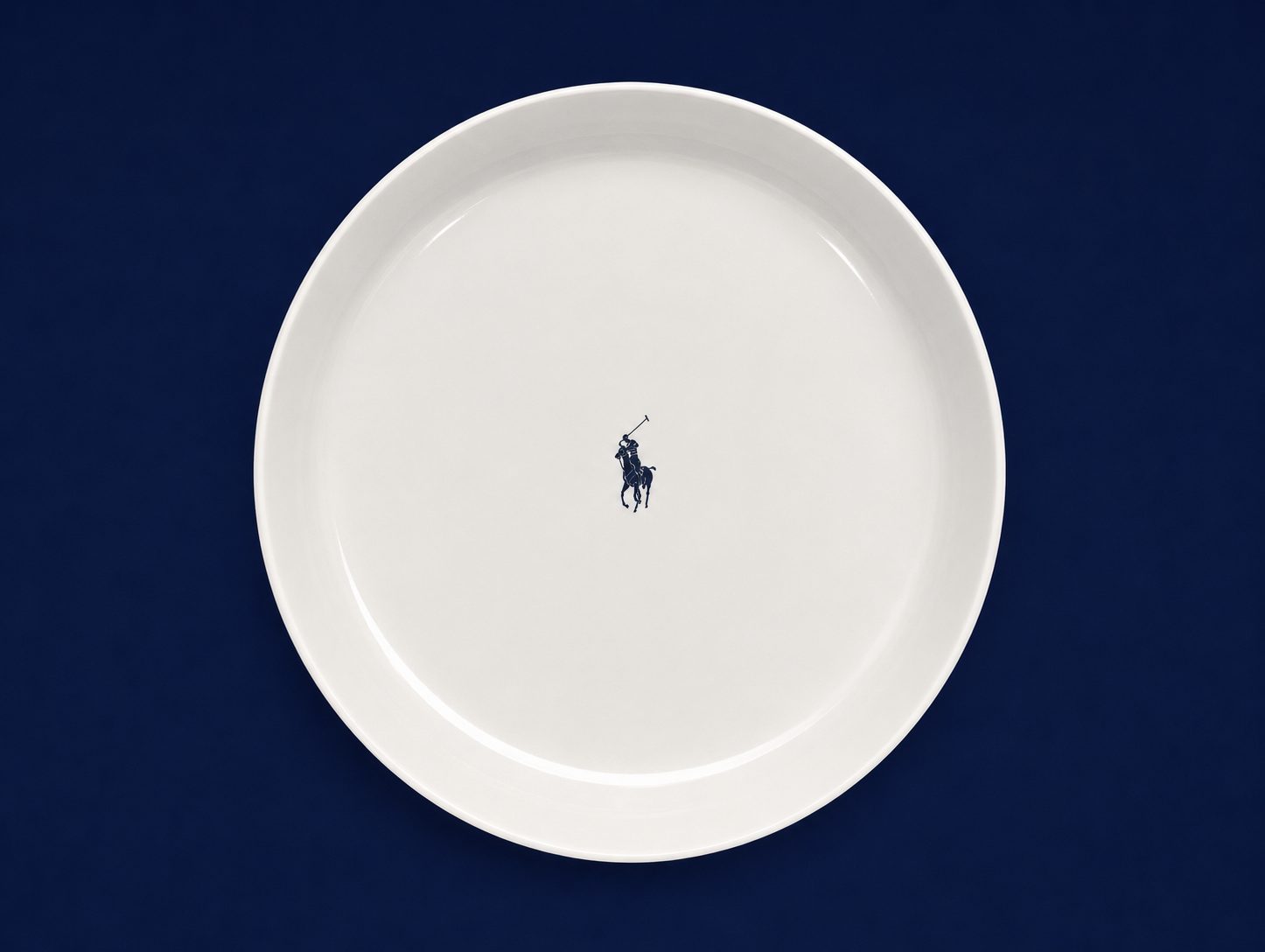 Polo Classic High Rim Dinner Plate 4 Piece Set In White