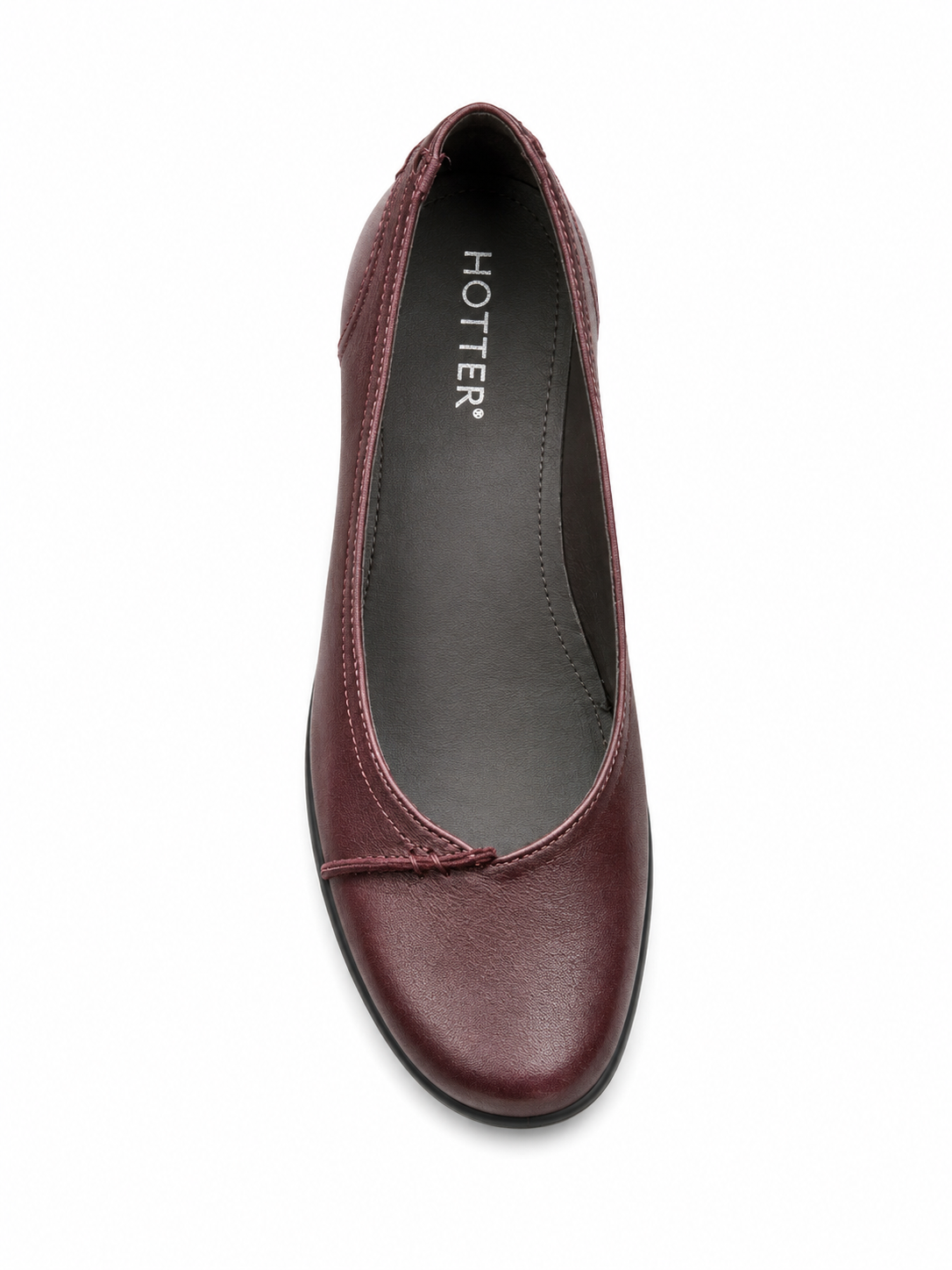 Hotter Womens Robyn II Shoes In Wine Metallic