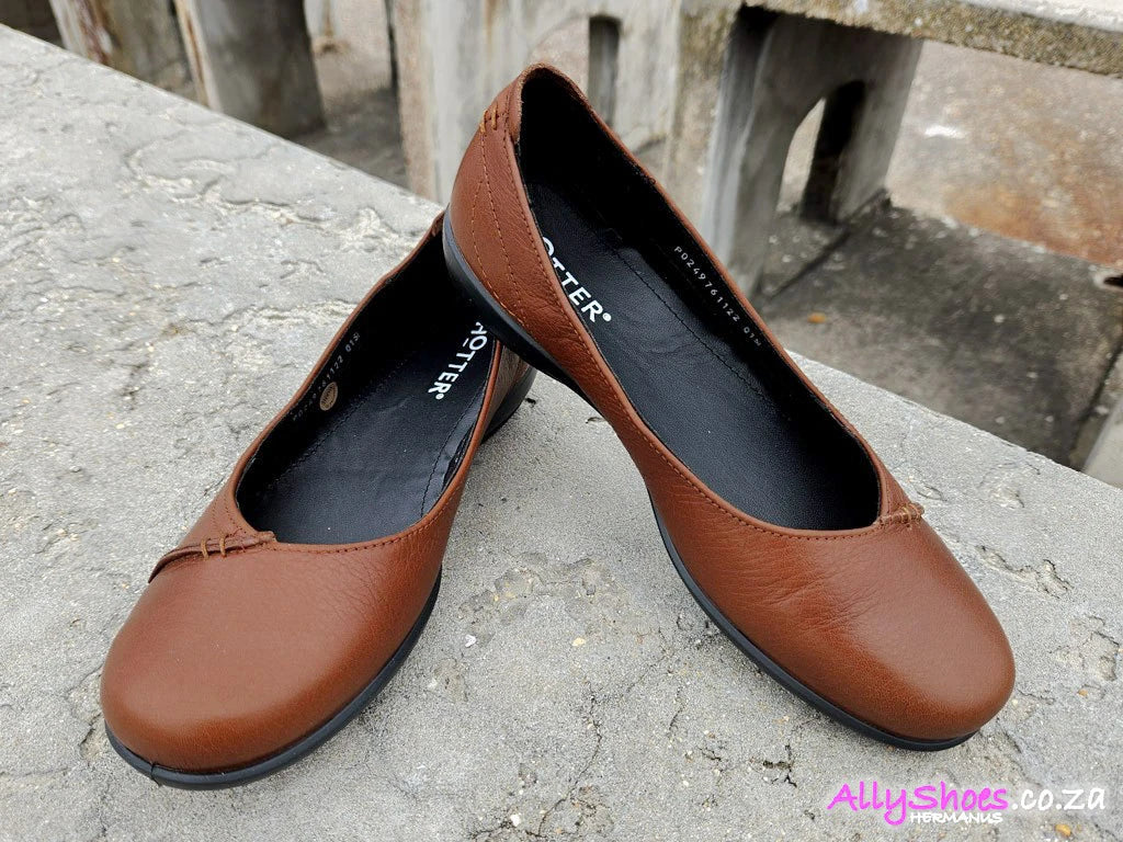 Hotter Ladies Robyn II Shoes In Tan