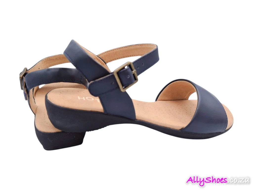 Hotter Ladies Tropic Shoes In Navy
