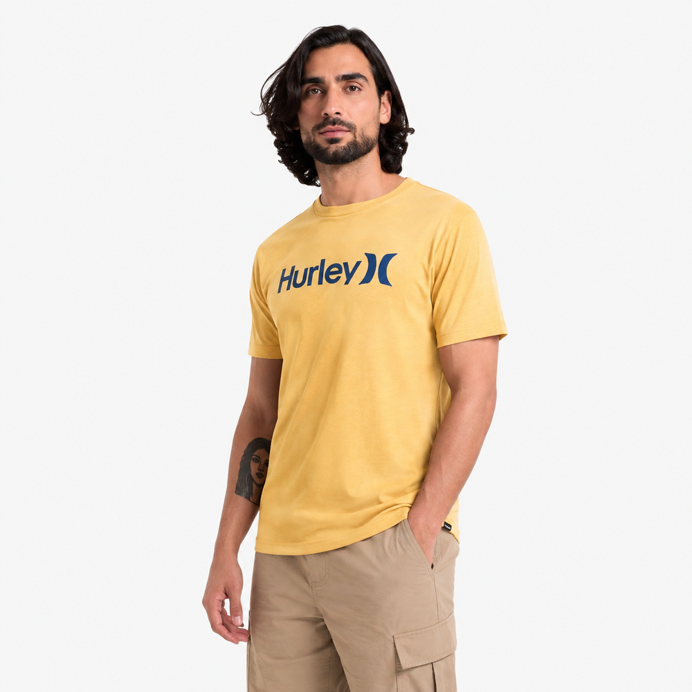 Hurley Mens One & Only Short Sleeve T-Shirt In Honeycomb