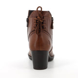 Hush Puppies Ladies Nelly Nappa Boots In Cognac