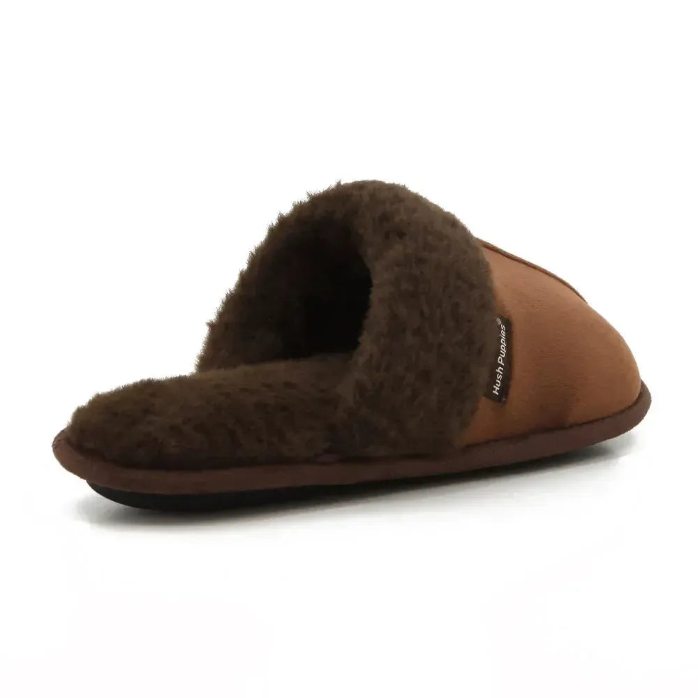 Hush Puppies Womens Lunara Mule Slippers In Dark Brown