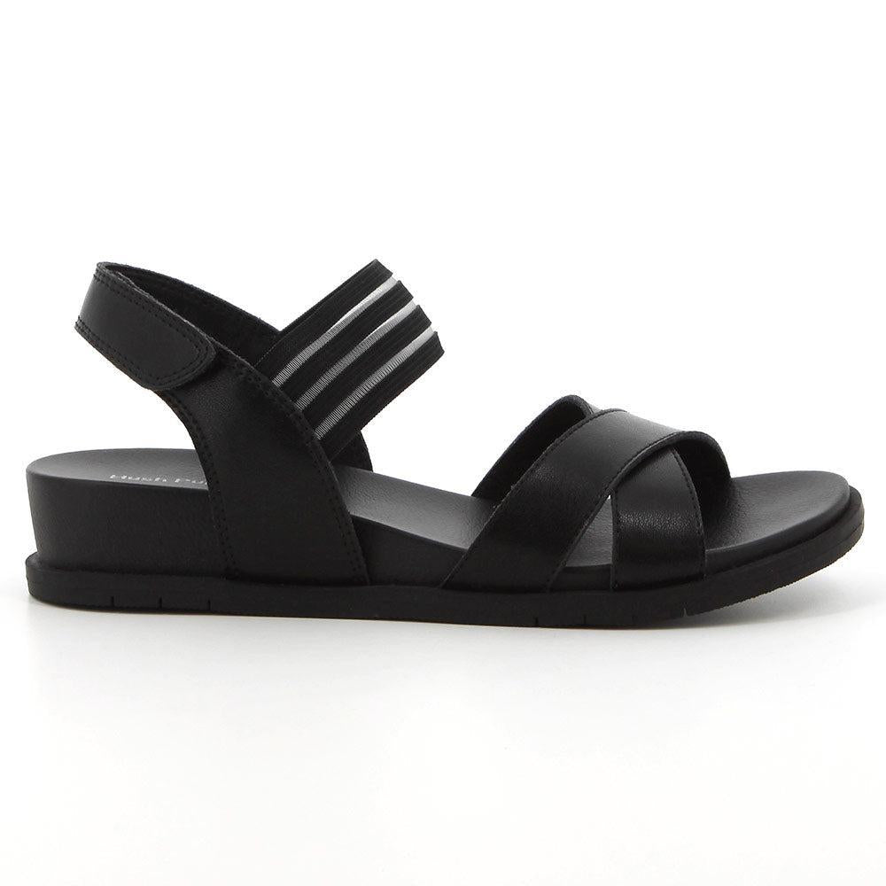 Hush Puppies Ladies Rosalino Leather Sandals In Black