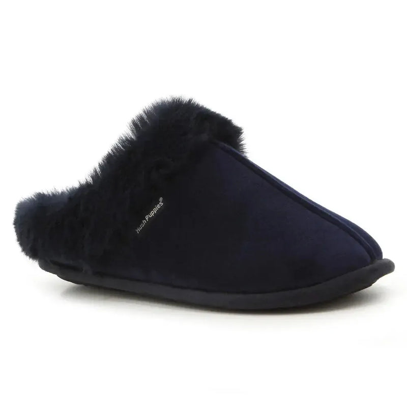Hush Puppies Ladies Virginia Slippers in Navy