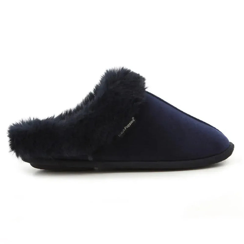 Hush Puppies Ladies Virginia Slippers in Navy