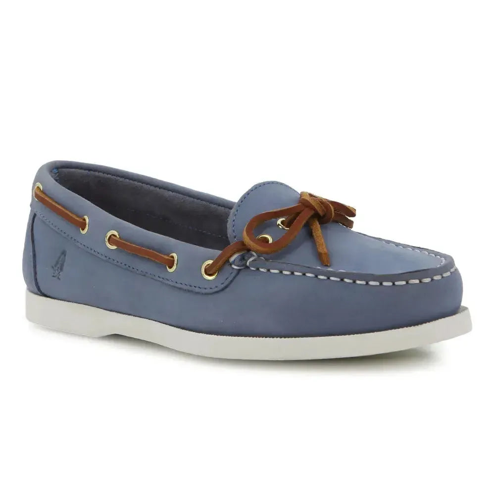 Hush Puppies Womens Yarmouth Gingko Tuumbled Nubuck Shoes In Light Blue