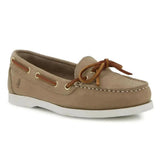 Hush Puppies Womens Yarmouth Gingko Tuumbled Nubuck Shoes In Sand
