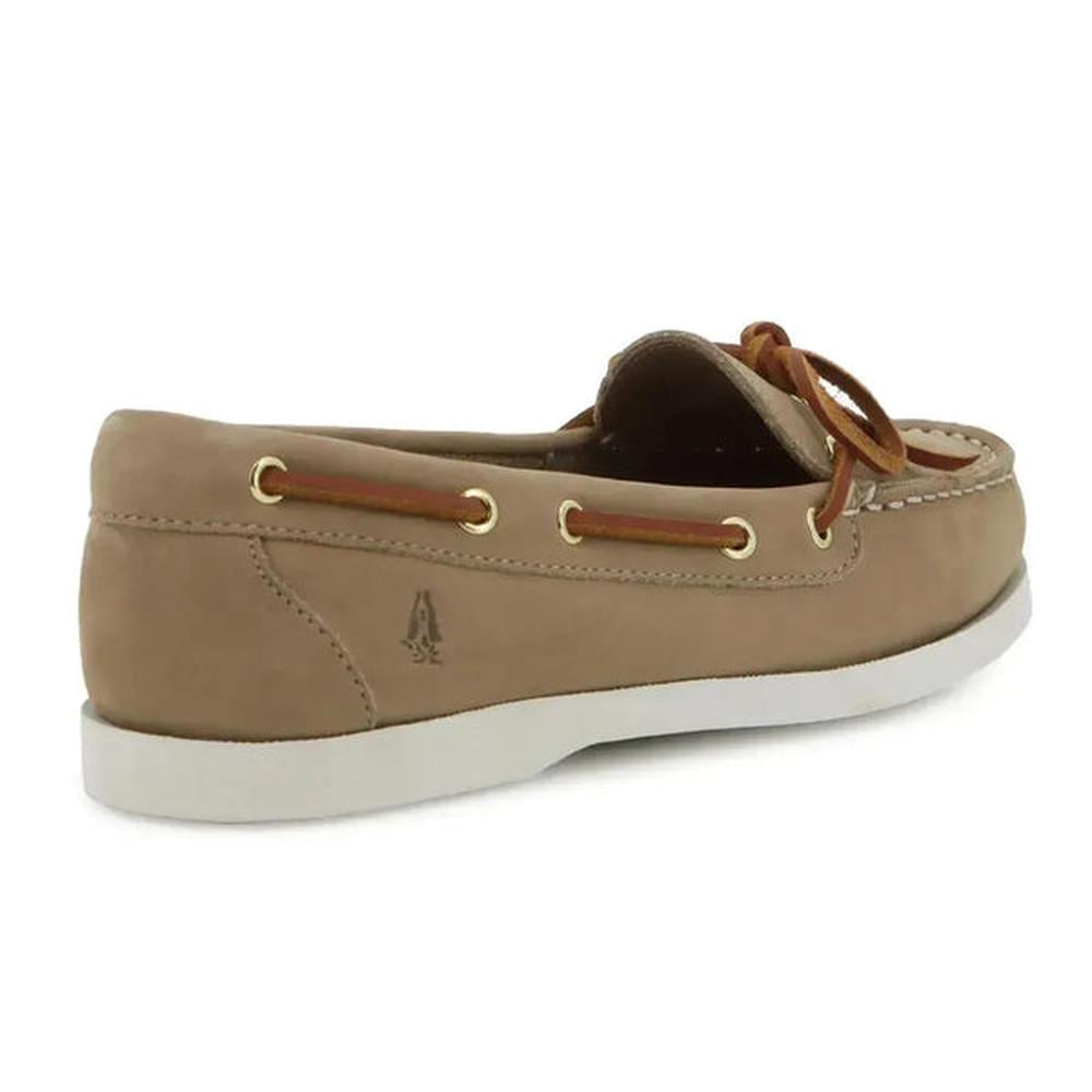 Hush Puppies Womens Yarmouth Gingko Tuumbled Nubuck Shoes In Sand
