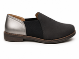 Hush Puppies Ladies Soft Tymeria Flat Shoes In Navy/Pewter