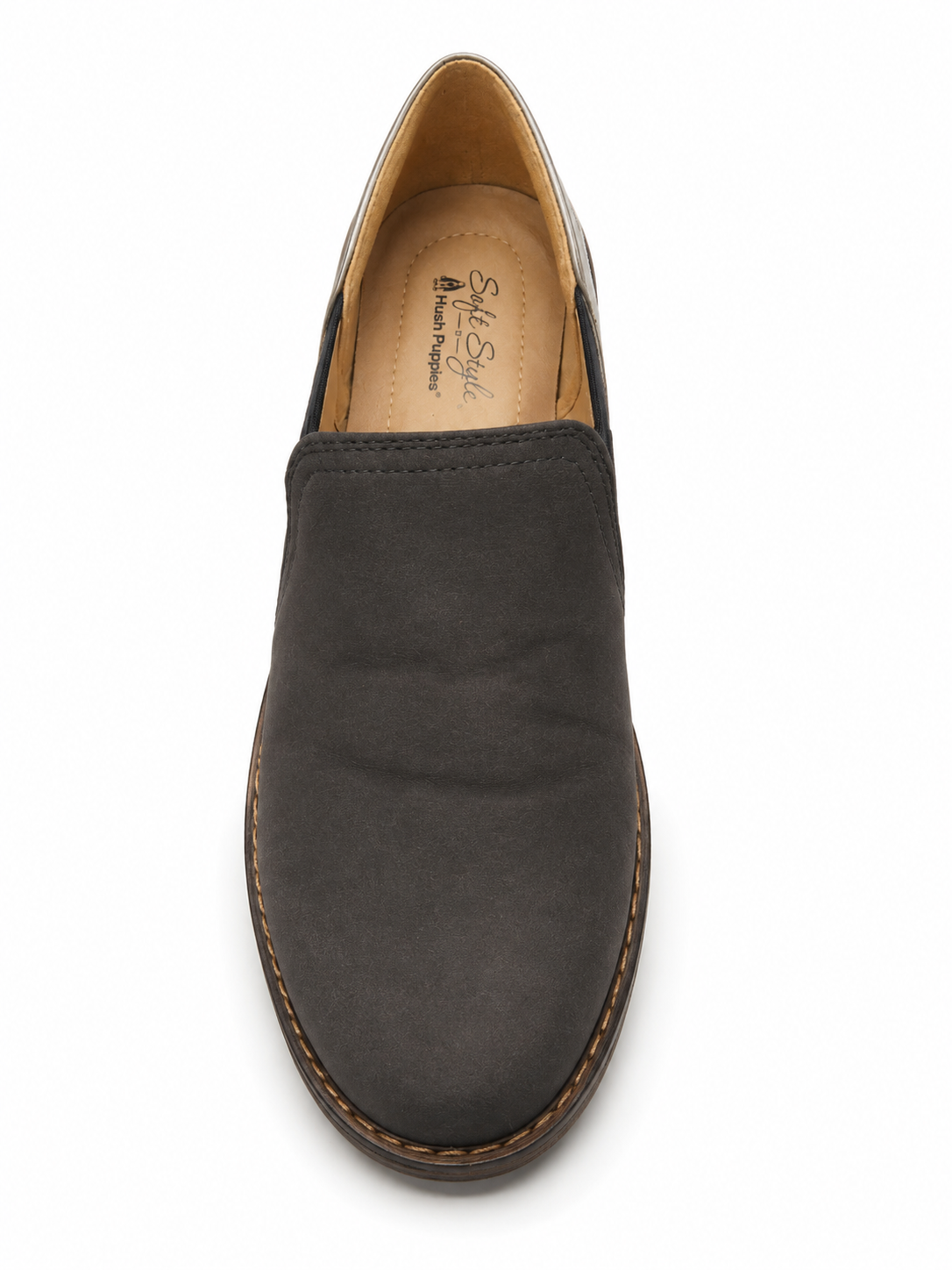 Hush Puppies Ladies Soft Tymeria Flat Shoes In Navy/Pewter
