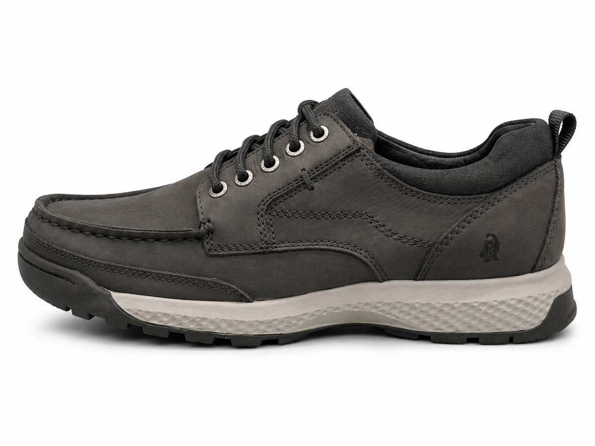 Hush Puppies Mens Pumba Leather Shoes In Black