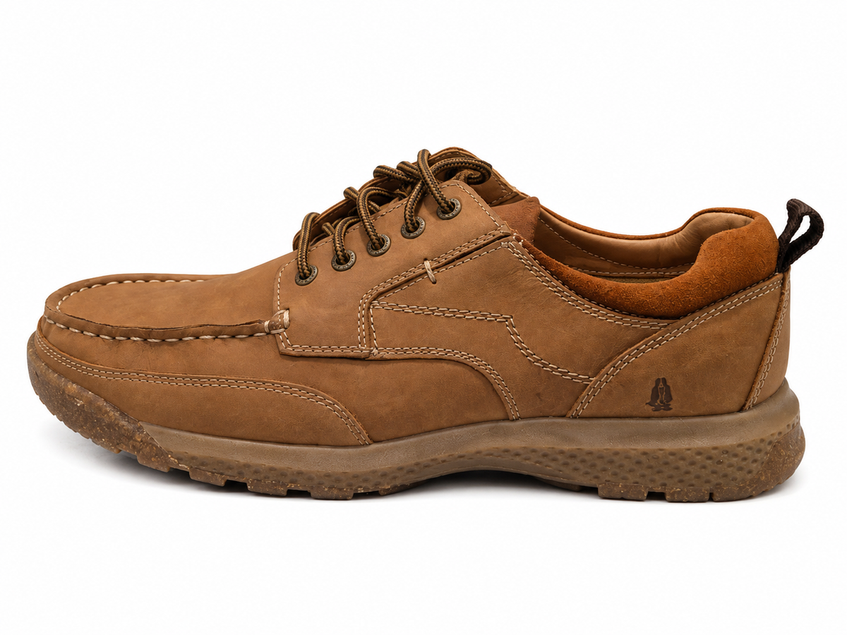 Hush Puppies Mens Pumba Leather Shoes In Tan