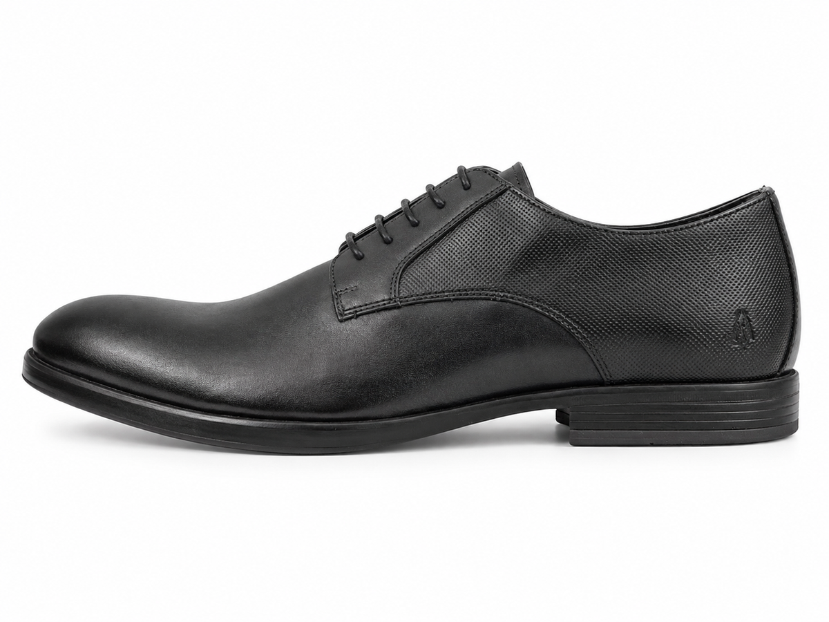 Hush Puppies Mens Sleek Leather Shoes In Black