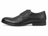 Hush Puppies Mens Sleek Leather Shoes In Black