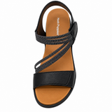 Hush Puppies Womens Alba Leather Sandals In Black