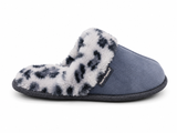 Hush Puppies Womens Lunara Mule Slippers In Navy Leopard