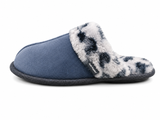 Hush Puppies Womens Lunara Mule Slippers In Navy Leopard