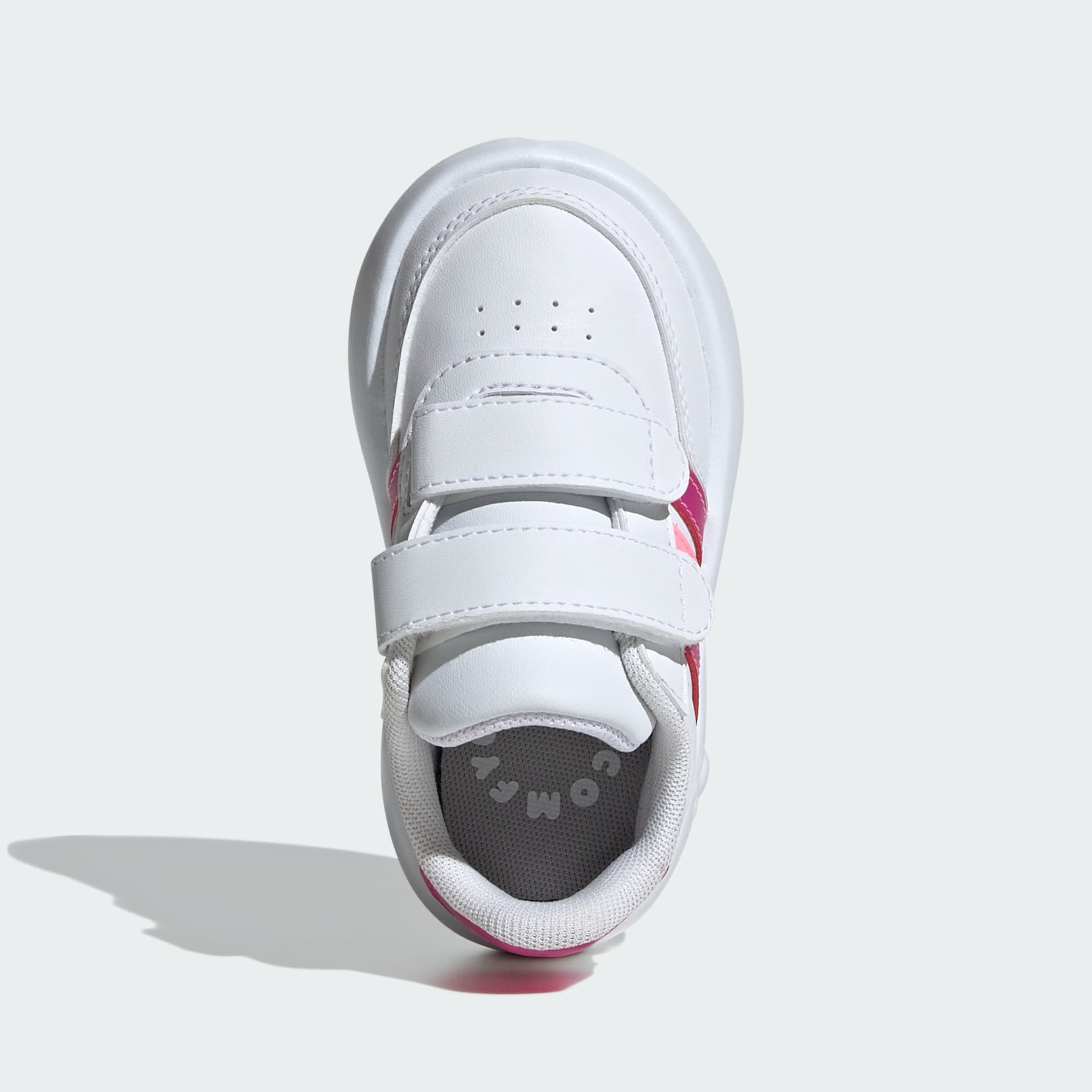 Adidas Girls Breaknet 2.0 Sneakers In White & Pink