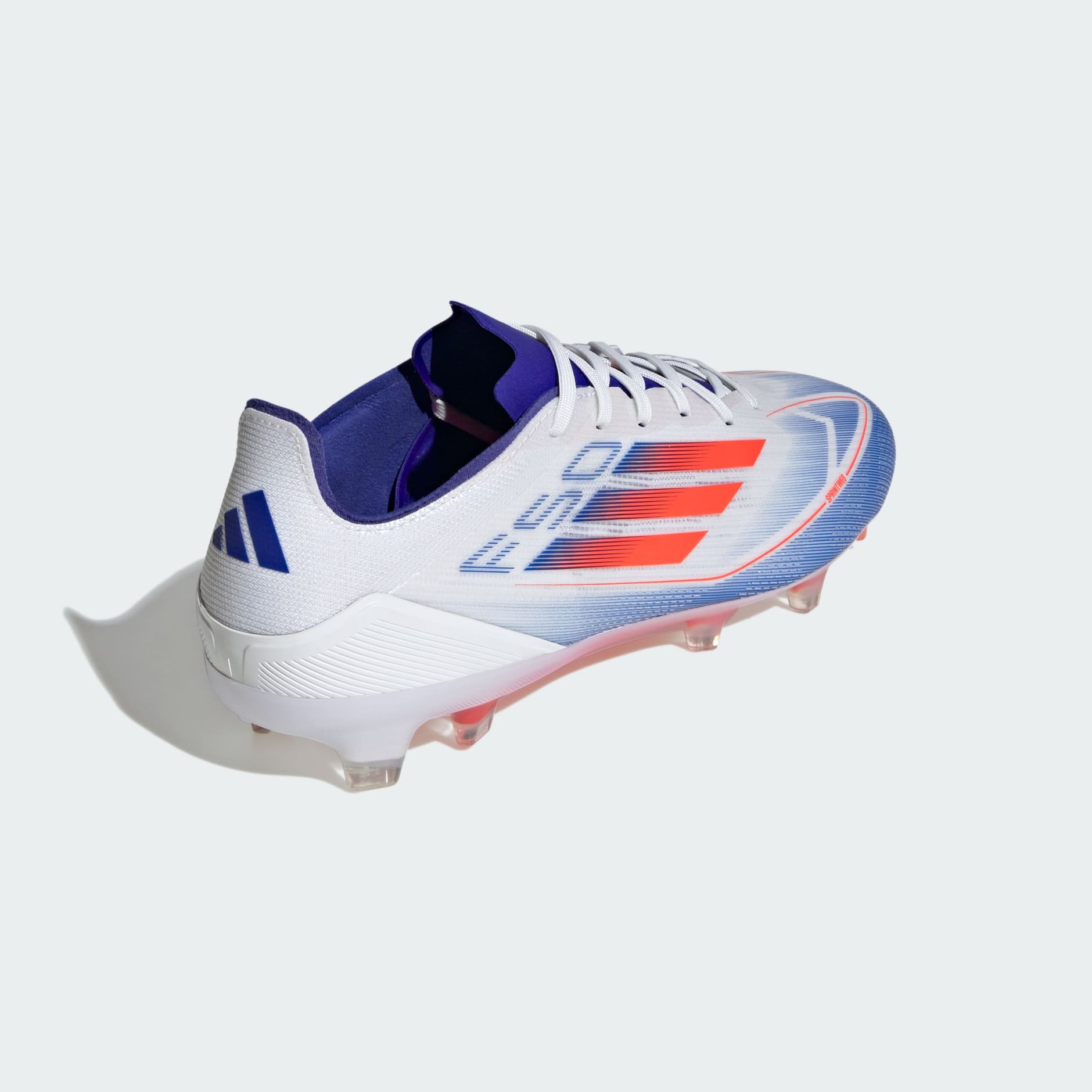 Adidas Unisex F50 Pro FG Soccer Boots In Cloud White / Solar Red / Lucid Blue