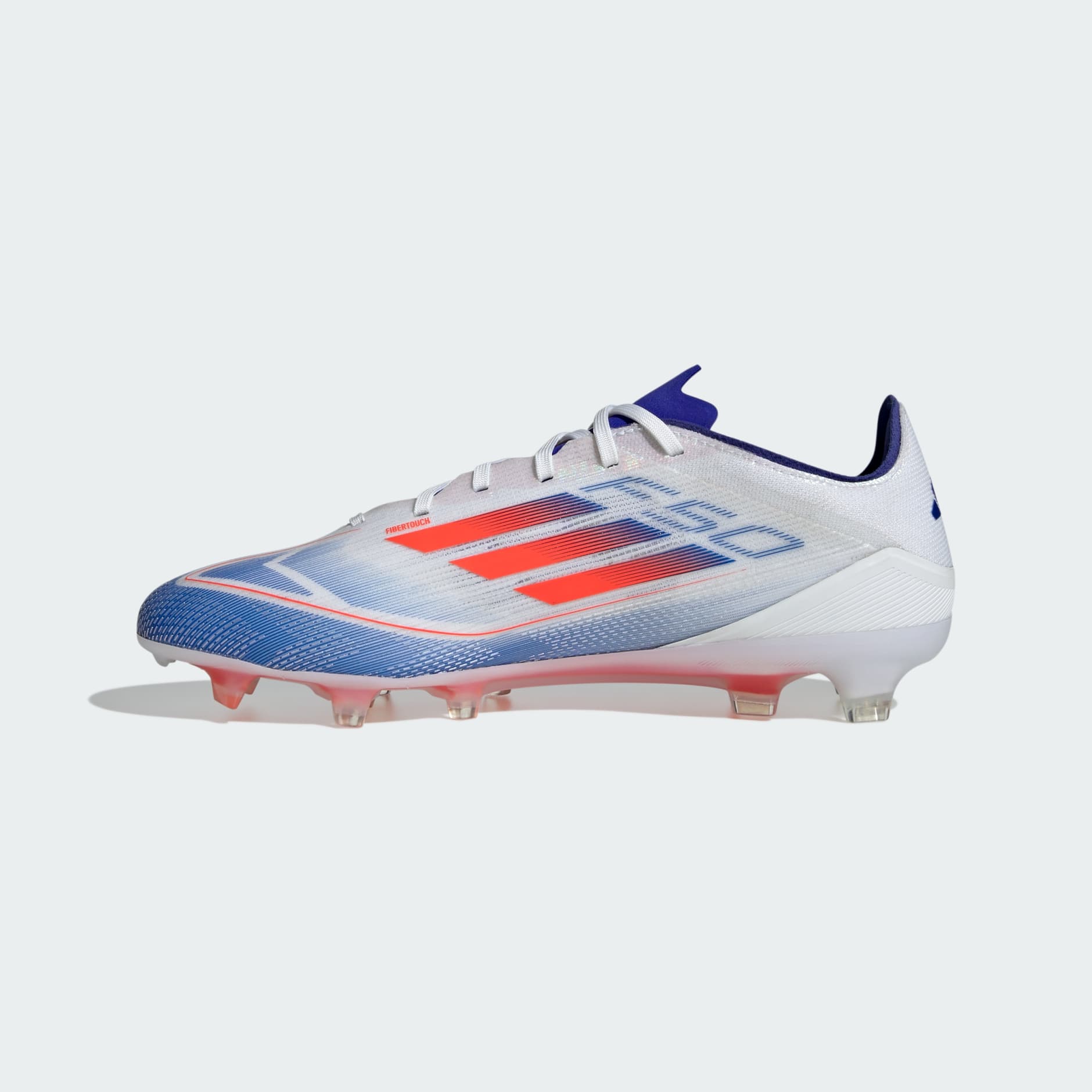 Adidas Unisex F50 Pro FG Soccer Boots In Cloud White / Solar Red / Lucid Blue