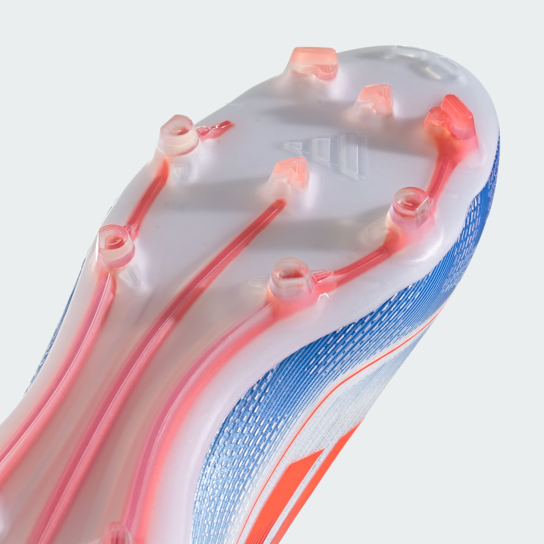 Adidas Unisex F50 Pro FG Soccer Boots In Cloud White / Solar Red / Lucid Blue
