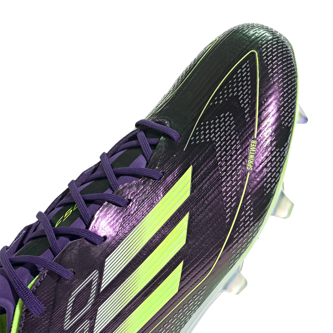 Adidas Unisex F50 Elite FG LC Teaser Soccer Boots In Unity Purple/Footwear White/Lucid Lemon
