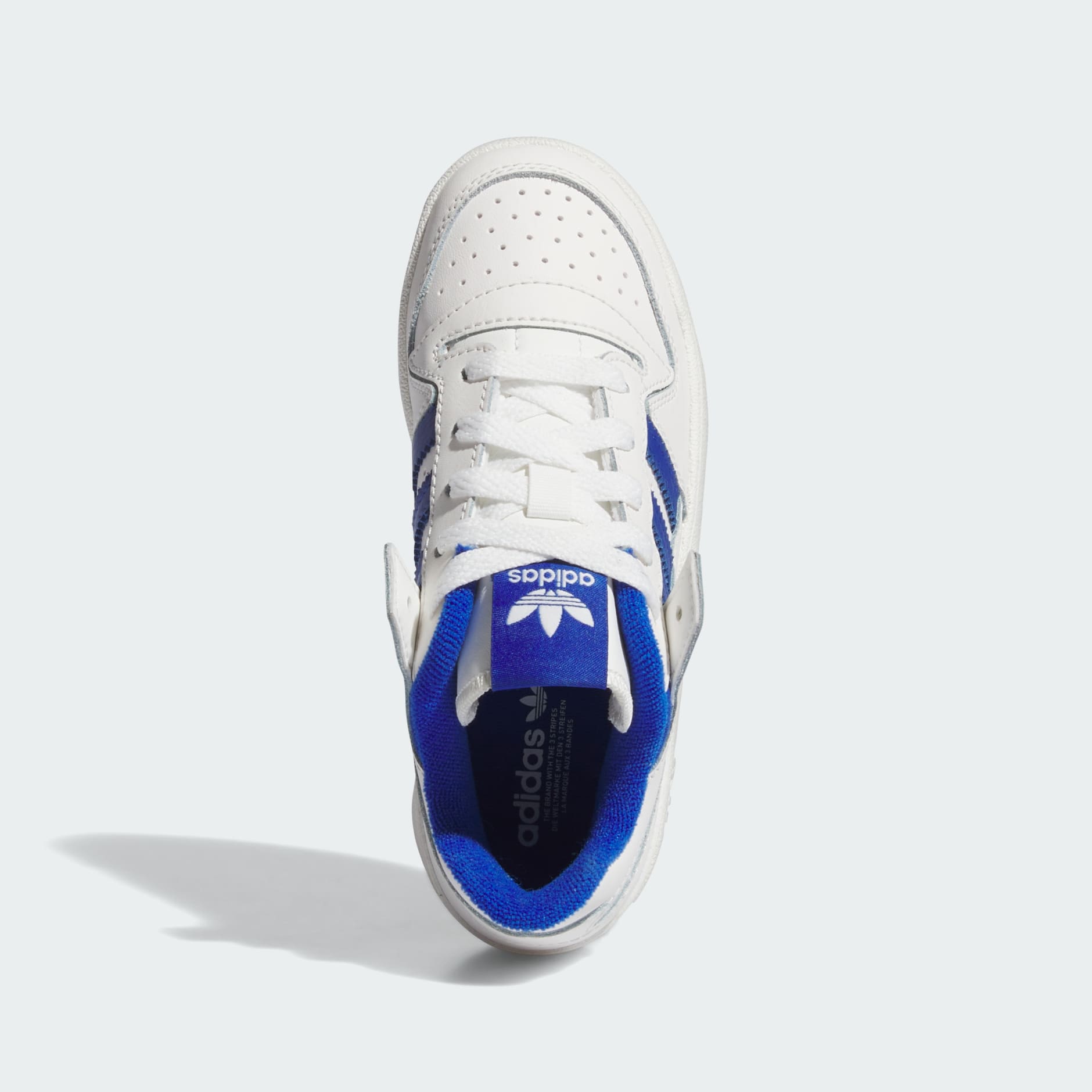 Adidas Unisex Forum Low Sneakers In White & Blue
