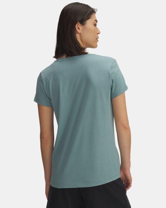 Under Armour Womens Logo T-Shirt In Jasper Blue