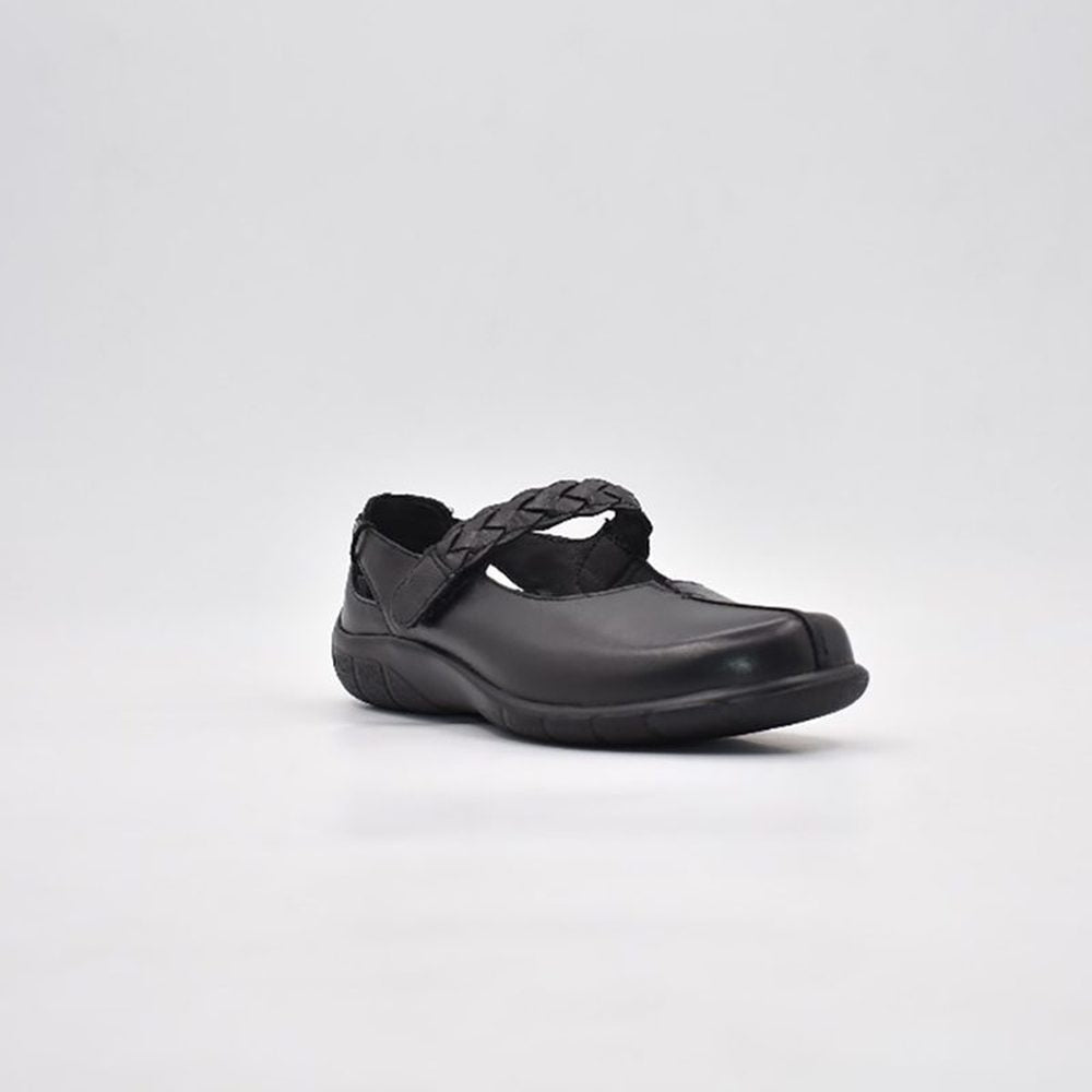 Hush Puppies Womens Fire Leather Shoes In Black