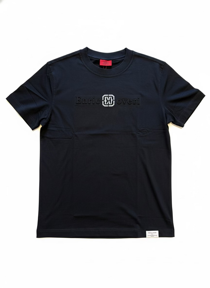 Enrico Coveli Mens 378 T-Shirt In Black