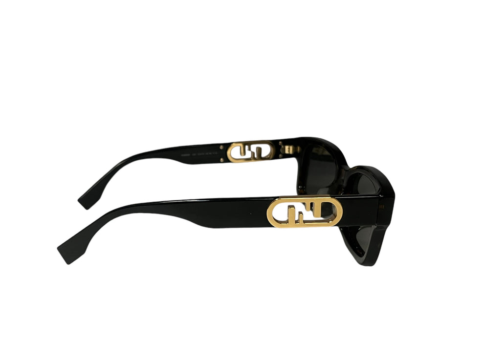 Fendi Rectangular Sunglasses For Women In Black