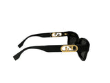 Fendi Rectangular Sunglasses For Women In Black