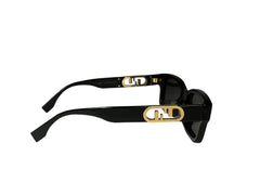 Fendi Rectangular Sunglasses For Women In Black