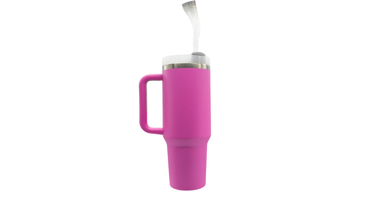 Stainless Steel Ice Figher Mug Cerise