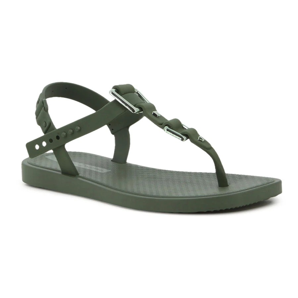 Ipanema Ladies Class Urbane Sandals In Green Metallic