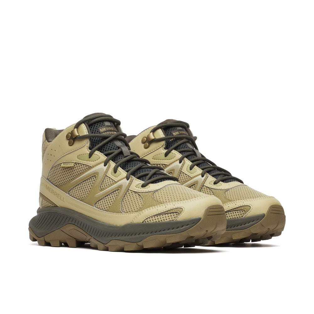Merrel Mens Tempo Exp Mid Waterproof Boots In Rattan