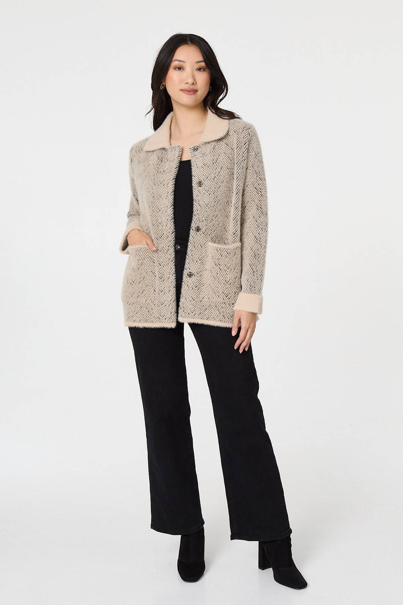 Izabel London Ladies Buon Hrouh Soft Jacket In Beige
