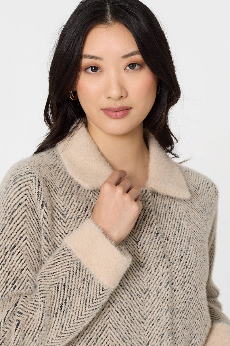 Izabel London Ladies Buon Hrouh Soft Jacket In Beige