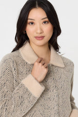 Izabel London Ladies Buon Hrouh Soft Jacket In Beige